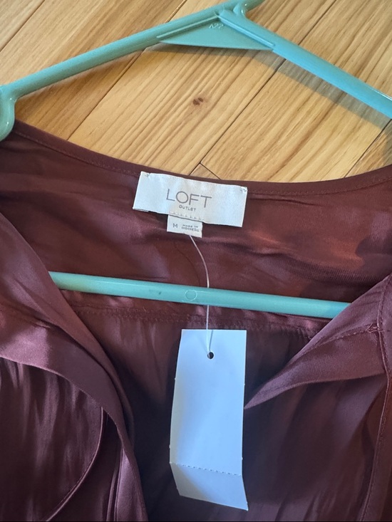 Elegant Sleeveless Silk Chocolate Brown Women’s Dress with Waist Tie - Picture 2 of 2